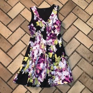 Black floral dress